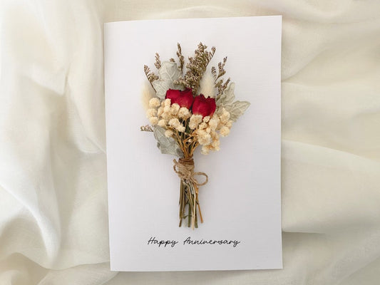 Happy Anniversary Card, Happy First Anniversary Card, Flower Anniversary Card, Anniversary Card For The Happy Couple